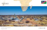 An Exciting New Gold Discovery in Namibia€¦ · Investor Presentation August 2020. Disclaimer The securities of Osino Resources Corp. ... and other corporate and financial disclosure