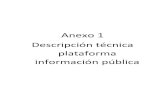 Anexo 1 Descripción técnica plataforma información pública · 2020. 2. 20. · 2.3 Filtro información avanzada ... o ingresar de manera directa en caso de que este autenticado