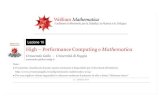 High PerformanceComputinge Mathematica · Slide 2of23 Parallelismo: introduzione Quando ci sono problemi di tempo di calcolo eccessivo ci sono diverse alternative per migliorare le