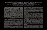 UAV Relay in VANETs Against Smart Jamming with ...€¦ · critical networks. The MAC-based jamming detection scheme as presented in [28] reduces the false alarm rate and the time