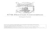 s3.amazonaws.coms3.amazonaws.com/dfc_attachments/public/documents/... · 47th Diocesan Convention . Delegate Packet . PLAN TO ATTEND YOUR PRE-CONVENTION DEANERY MEETINGS: It is very