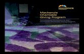 Mackenzie Charitable Giving Program€¦ · A Mackenzie Charitable Giving Program may be set up upon the death of the donor. The account may be set up by completing the Mackenzie