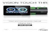 VISION TOUCH THR - PEGO · CHAPTER 1 CHAPTER 2 CHAPTER 5 CONTENTS CHAPTER 3 CHAPTER 4 CHAPTER 6 CHAPTER 7 . VISION TOUCH THR Pag. 4 USER AND MAINTENANCE MANUAL Rev. 02-20 PARAMETERS