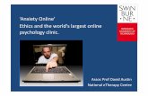 ‘Anxiety Online’ Ethics and the world's largest online psychology …€¦ · prevention, treatment and management‐ oriented interventions that are delivered via the internet