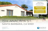 1514 ANACAPA ST....The nformatio rovide here has ee btaine ro he wner he roperty r ro ther sources eeme reliable. e have reaso oub ts accuracy, u e o guarantee t. 1514 ANACAPA ST.