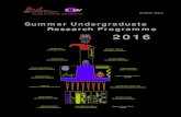 Summer Undergraduate Research Programme 2016 · v Department of Fundamental Microbiology Philipp Engel Microbial symbiosis, focus gut microbiota-host interactions, honey bees and