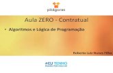 Aula ZERO - Contratual · Algoritmos: conceito, utilização e formas de representação. Introdução à programação de computadores. Paradigma de programação estruturada e modular.