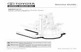 Toyota 6BWS13 Electric Walkie Adjustable Straddle Stacker Service Repair Manual SN 585890 - UP