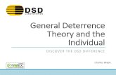 General Deterrence Theory and the Individual · § General deterrence theory (GDT) poses that an individual’s behavior can be altered through the use of a perceived punishment2