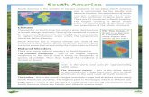 South America · South America South America is the world’s 4th largest continent. It sits below North America and is surrounded by the Pacific and Atlantic Oceans. The population