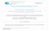 · PDF file SAS BIOENERGIES 123 DOSSIER ENREGISTREMENT SITE: AZAT LE RIS SAS BIOENERGIES 123 Installation de Méthanisation – Commune de AZAT LE RIS 1 Création le 01/09/2018 Révisée