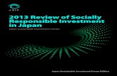 2013 Review of Socially Responsible Investment in Japanjapansif.com/2013review.pdfGovernment Officials began ESG-focused socially responsible investment in Japanese equity. In addition