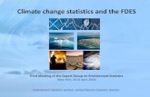 Climate change statistics and the FDES - United …mdgs.un.org/unsd/ENVIRONMENT/FDES/EGES3/1UNSD Climate...humans, its settlements and the environment Mitigation and Adaptation ~ human