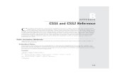 CSS1 and CSS2 Reference - htmlref.com · CSS1 and CSS2 Reference C ascading style sheets, covered in Chapters 10 and 11, offer a powerful new tool for Web page layout. When used properly,