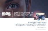 Winning the Piracy Wars: Strategies for Protecting your ...€¦ · The global pay-TV industry could gain additional $7 billion if one in four users of pirated pay-TV services switched