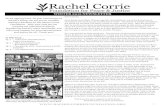 WINTER 2012 NEWSLETTER - rachelcorriefoundation.org...Pg. 2 — 2012 Accomplishments — RCF Receives Awards Pg. 3 — PeaceWorks 2012– Arab Festival: A HUGE SUCCESS! Pg. 4 — Trial