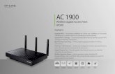 Wireless Gigabit Access Point AP500 · 2015. 12. 12. · ˜ Wireless Modes: Access Point, Repeater (Range Extender)/Bridge with AP, Client, Multi-SSID ˜ Wireless Functions: Wireless
