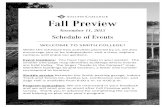 BRIDGING ACCESS Fall Preview - Smith College · SMITH COLLEGE Fall Preview 2015 Attending classes Visiting students are encouraged to attend classes today. Look through the Fall Preview