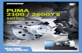 PUMA 2100 / 2600Y Ⅱ series · PUMA 2100YⅡ/ SYⅡseries Built-in type 5000 22 (29.5) 358 (264.2) PUMA 2600YⅡ/ SYⅡseries Built-in type 4000 22 (29.5) 599 (442.1) PUMA 2600YBⅡ
