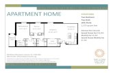 APARTMENT HOME - Willow Valley Communities€¦ · APARTMENT HOME STRATFORD Two Bedroom Two Bath with Study 1,575 square feet All dimensions are approximate and subject to construction