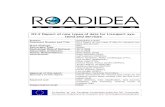 ROADIDEA D2.2 Report of new types of data V1.2 · D2.2 Report of new types of data for transport sys-tems and services Project: ROADIDEA 215455 Document Number and Title: D2.2 Report