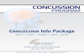 CONCUSSION - Collegiate Sports Medicine · the whiplash effect and movement of the brain inside the skull. 3. Helmets cannot prevent concussions. Helmets do not stop accelerated rotation