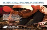 Wilderness Therapy is Effectivecreatenc.com/wp-content/uploads/CReATE-OBHReport-web.pdf · to investigate therapeutic outcomes for adolescents participating in wilderness therapy