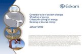 Generator use-of-system charges Wheeling of energy Offset ...€¦ · Generator use-of-system charges Wheeling of energy Offset (net-billing) of energy ... Wheeling deals with the