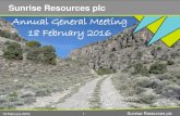 Annual General Meeting 18 February 2016€¦ · 18/02/2016  · 18 February 2016 1 Annual General Meeting 18 February 2016. Colin Fitch Company Secretary Francis Johnston Non-executive