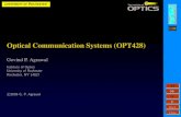 USPdispoptic/Aulas2013/Agrawal-internet/opt428b.pdf · 89/89 JJ II J I Back Close Optical Fibers • Most suitable as communication channel because of dielectric waveguiding (act