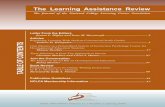 The Learning Assistance Review - Wild Apricot · to other subject areas, including mathematics, another discipline in which PSI is frequently used. This article also has implications
