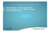 Mitigation of Ecosystem Degredation by Bioenergy using Biochar · product research, development, and demonstrations; clean-energy and other energy initiatives, emergency preparedness,