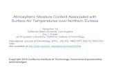 Atmospheric Moisture Content Associated with Surface Air ... · Precipitation Trends Significant increases in precipitation amount/intensity are found over high latitude land areas