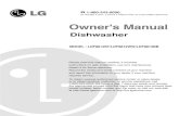 LG LDF8812ST Owner's Manual MFL30149736 · DISHWASHER FEATURES If you raise the upper rack, you can load large dishes in the lower rack. (Max. 14 in.) The tall tub provides the clearance