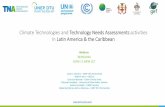 Climate Technologies and Technology Needs Assessments ... · Donovan Campbell, Senior Lecturer - University of the West Indies, Mona Campus ... • Establishment of technology framework