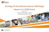 Biology & Combined Science (Biology) · Biology & Combined Science (Biology) Report on 2018 Exam Ben Tsui Manager (Biology), HKEAA 13 & 28 November 2018