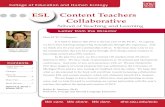 ESL Content Teachers Collaborativesites.ehe.osu.edu/ectc/files/2012/10/ectc-newsletter-wi... · 2012. 10. 12. · ESL-Content Teachers Collaborative Newsletter • Winter 2012 5 D