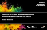 Provocation: What is the instructional leader’s role in ... · Viviane Robinson. UPDATED EDITION OF THE BREAKTHROUGH BOOK THAT'S SOLD MORE THAN COPIES Ph.D. The Leading U.. Expert