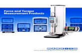 Force and Torque Measurement Products · product, a game-changing force gauge, in 1990. Over the years, we’ve developed an industry-leading range of force and torque measurement