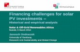 Financing challenges for solar PV investmentscdn.solarmedia.co.uk/.../janosch_ondraczek_pwc.pdf · Janosch Ondraczek University of Hamburg, Research Unit Sustainability and Global