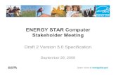 ENERGY STAR Computer Stakeholder Meeting · • Stakeholder Presentation • Game Console Requirement Update • Break • Power Management/Power Supply Efficiency • Timeline and
