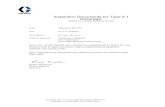 Inspection Documents for Type 2.1 Coverage · Inspection Documents for Type 2.1 Coverage: Python XL Chemical Injection Pumps Date: Size: September 8th, 2017 38 (3/8” Plunger) Table