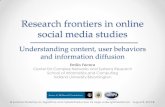 Research frontiers in online social media studiessalsahpc.indiana.edu/summerworkshop2013/slides/emilio.pdf · Advantages of using memes • More granularity: each tweet is assigned