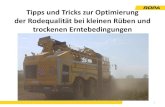 Tipps und Tricks zur Optimierung ... - ropa-maschinenbau.de · (Die Schleifmaschine ist unter der ROPA Art. Nr. 018106700 im ROPA Zentrallager bestellbar) 4 Tipps und Tricks zur Optimierung.