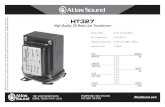 -a -a o Atlas Sound ðAtlas Sound High Quality 32 Watt Line Transformer 1601 JACK ... HT327 Install... · 2018. 10. 30. · 1601 JACK MCKAY BLVD. ENNIS, TEXAS 75119 U.S.A. Primary