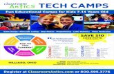 TECH CAMPS - Hilliard City School TECH CAMPS Fun Educational Camps for Kids 7-14 Years Old Game Design