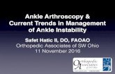 F&A Update/ ankle arthroscopy and instabilitys3.amazonaws.com/vnn-aws-sites/682/files/2014/11/... · Overview • Introduction • Epidemiology and anatomy of ankle instability (evaluation)