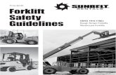 Price $9.95 Forklift Safety Guidelines Rough Terrain ... Safety...SUNBELT RENTALS Forklift Safety Guidelines '. Types of Forklifts Rough Terrain (RTFL) • Class 7 Powered Industrial