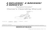 Owner's Operating Manual - Baroness · 2019. 1. 18. · Walk Behind Greens Mower Walk Behind Tee Mower Owner's Operating Manual Serial No. LM56GC：35001- ・LM66GC ：35001-LM66TC：35001-"Required