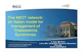The MIOT network: an Italian model for management of … - Palermo sep 2017.pdf · 2017. 10. 4. · 2016 2016 MIOT recognized as one of the biggest thalassemia data base in the world